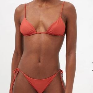 Jade swim via triangle bikini top size SM or MED. Bottom size SM. NWTG